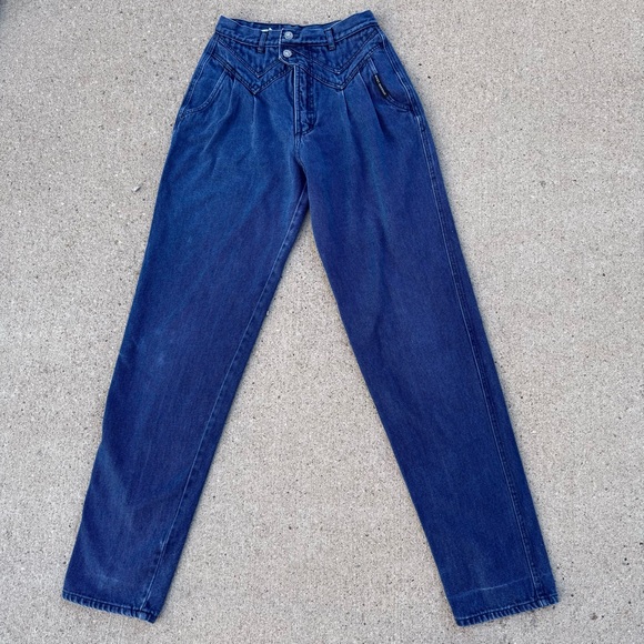 Vintage Rocky Mountain High Waisted Dark Wash Jeans 30/11 - Picture 1 of 6